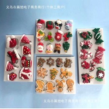 圣诞系列圣诞老人卡通麋鹿圣诞树雪花造型巧克力翻糖烘焙硅胶模具