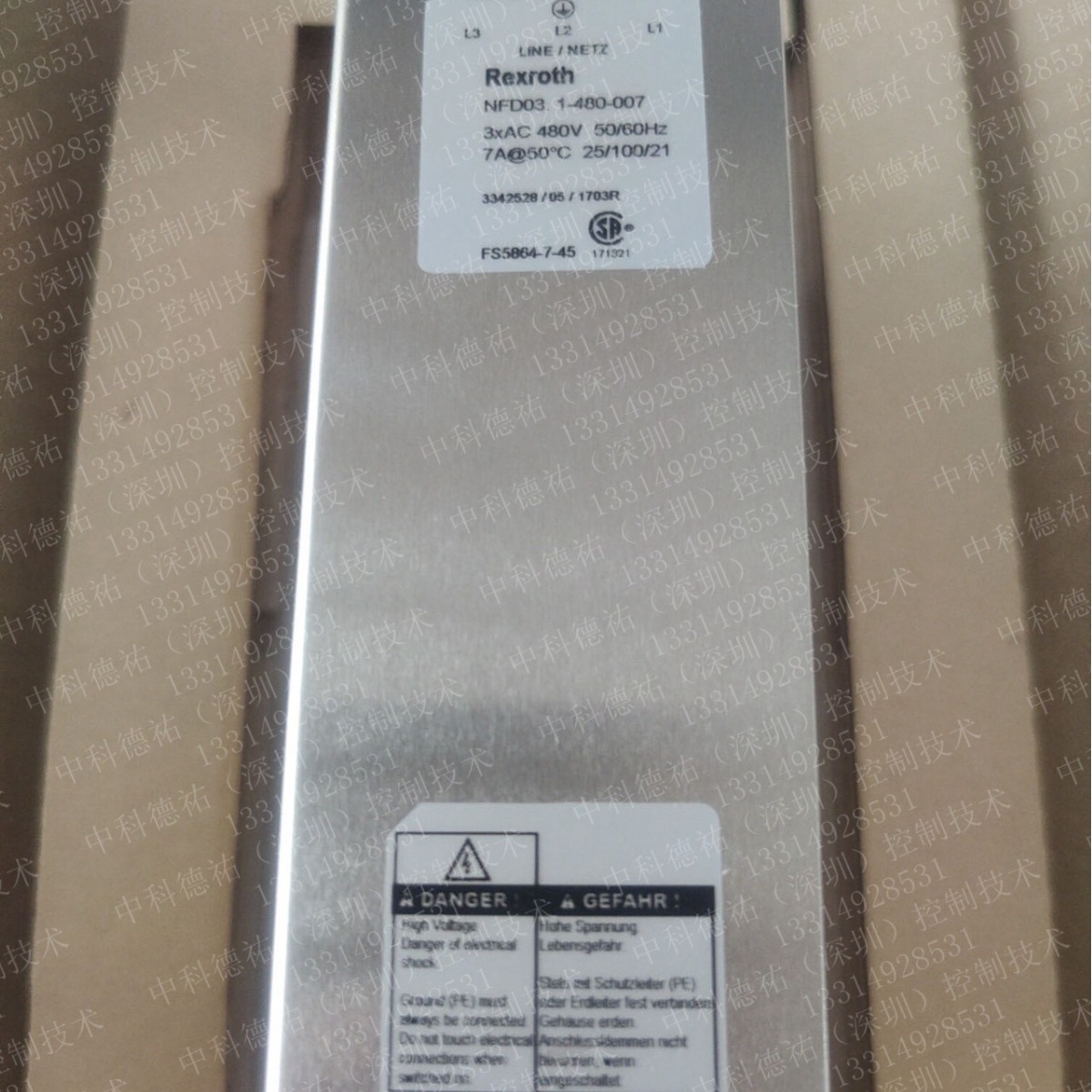 BoschRexroth博世力士乐电源滤波器1070918479 NFD04.1-440-080