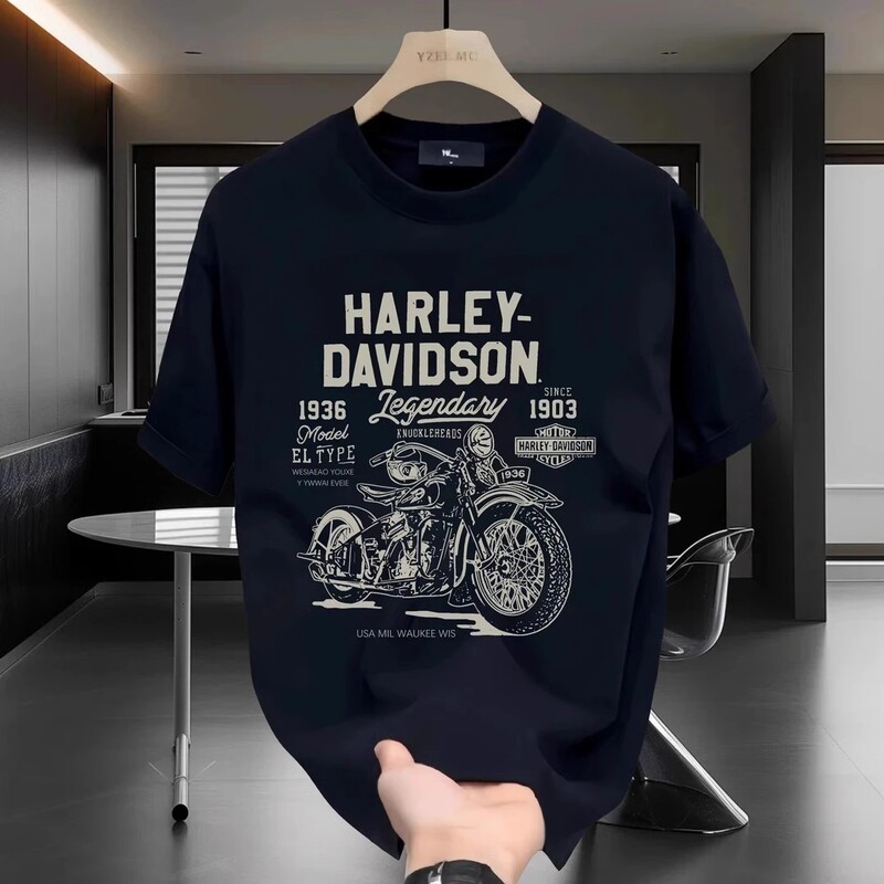 European and American Trendy Brand Short-Sleeved Ins Pure Cotton Summer New Men's Printed T-Shirt Trendyy Men's and Women's Versatile Round Neck T-Shirt for Men European and American Trendy Brand Short-Sleeved Ins Pure Cotton Summer New Men's Printed T-Shirt Trendyy Men's and Women's Versatile Round Neck T-Shirt for Men
