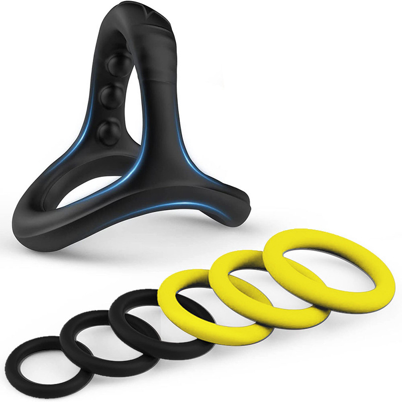 Anillo de bloqueo masculino anillo de prepucio anillo de silicona anillo de pene coqueteo sexual adulto productos sexuales fábrica directa
