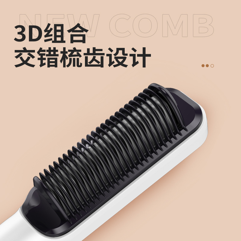 国境を越えた新型液晶表示ストレートヘア櫛は髪を傷つけない怠け者ストレートヘア巻き毛両用クランプマイナスイオン巻き髪棒|undefined