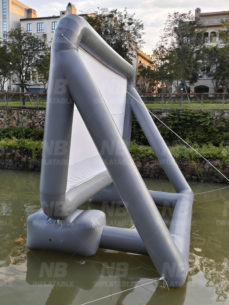 Pantalla inflable al aire libre gran cortina móvil comercial de proyección de aire cerrado agua escénica tela de película publicitaria