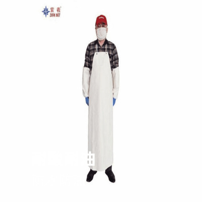 加厚橡胶围裙耐酸食品厂耐油屠宰场白黑围裙防酸防油污轻便|ms