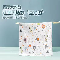 Моющийся детский хлопковый пеленальный коврик, тип А, хлопковый детский моющийся большой дышащий детский коврик для подгузников
