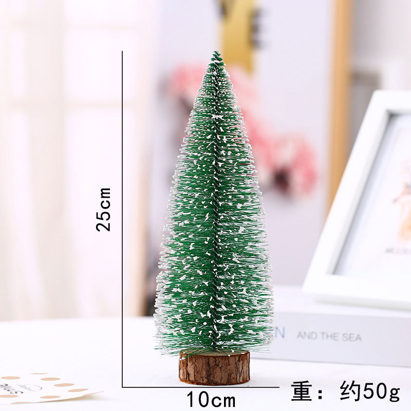 Mini árbol de Navidad, escritorio de cedro de Navidad, pino blanco, ventanas de exhibición, regalos de Navidad, decoraciones de Navidad