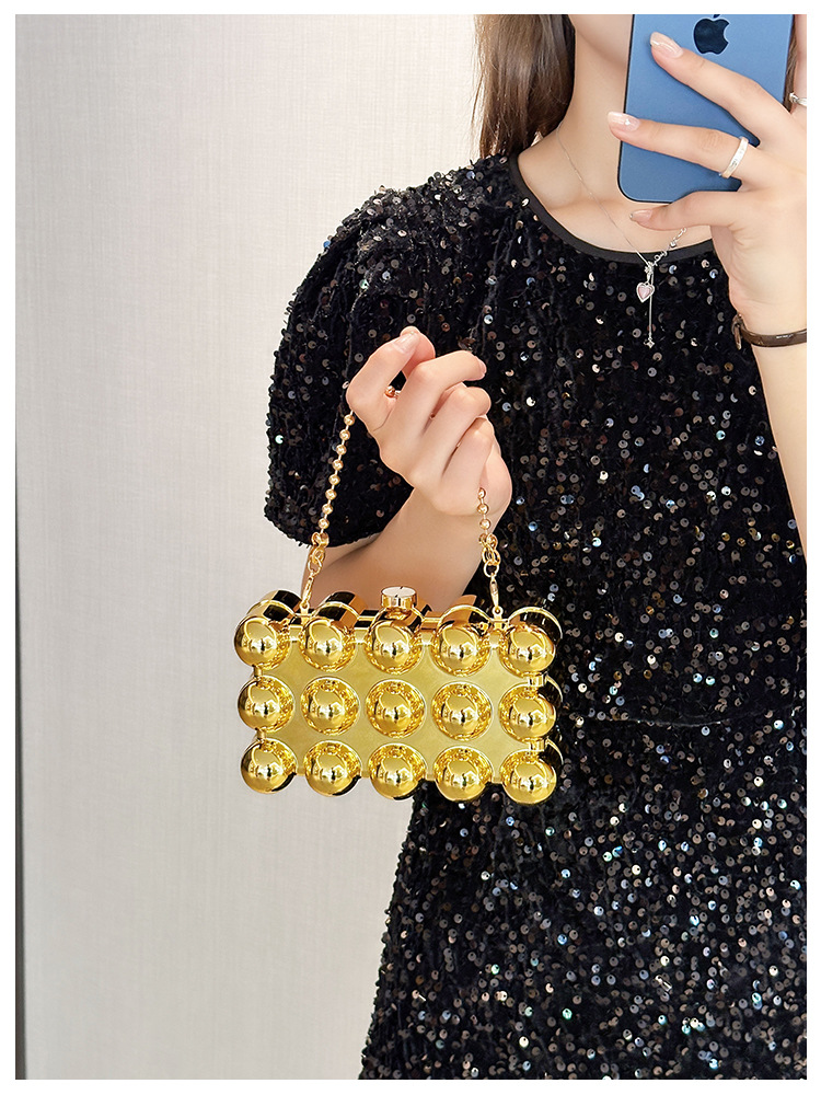 Acrylic bag 2025 New style, European and American cross-border single-shoulder fashionable design women's chain box bag undefined