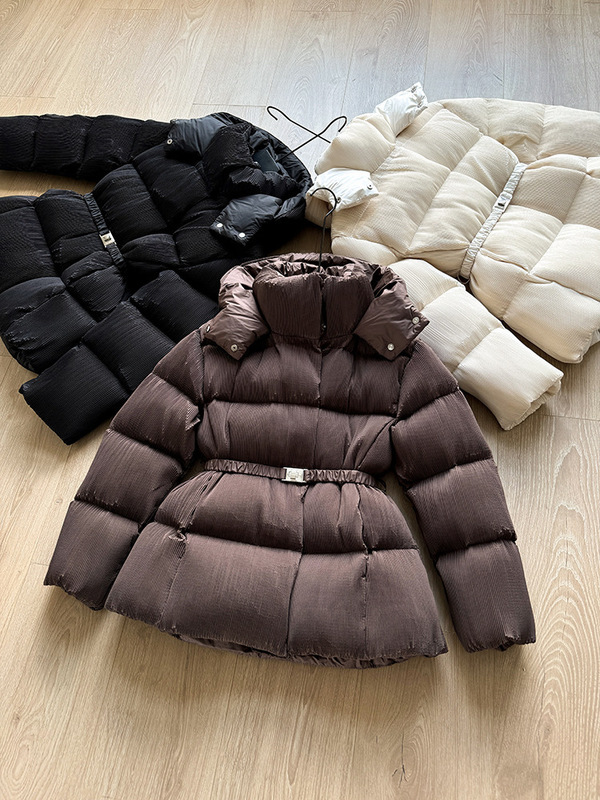 高品质羽绒服女短款收腰褶皱加厚修身显瘦90白鸭绒时尚大牌新款冬|undefined
