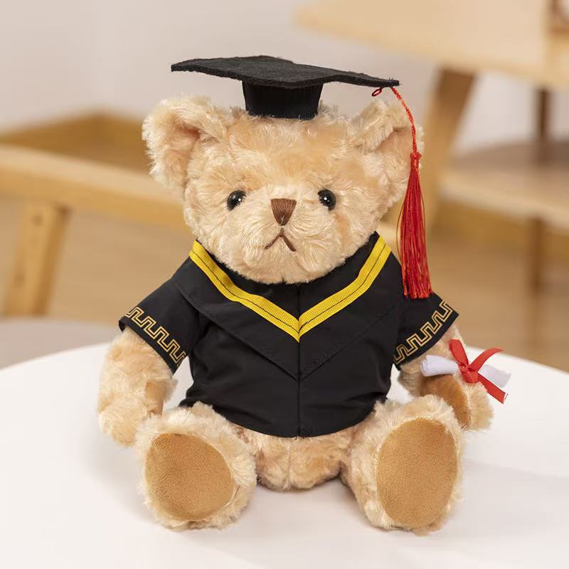 Doctor Bear Doll Peluche Temporada de graduación Regalo creativo Cute Doctor Hat Bear Doll Muñeca al por mayor
