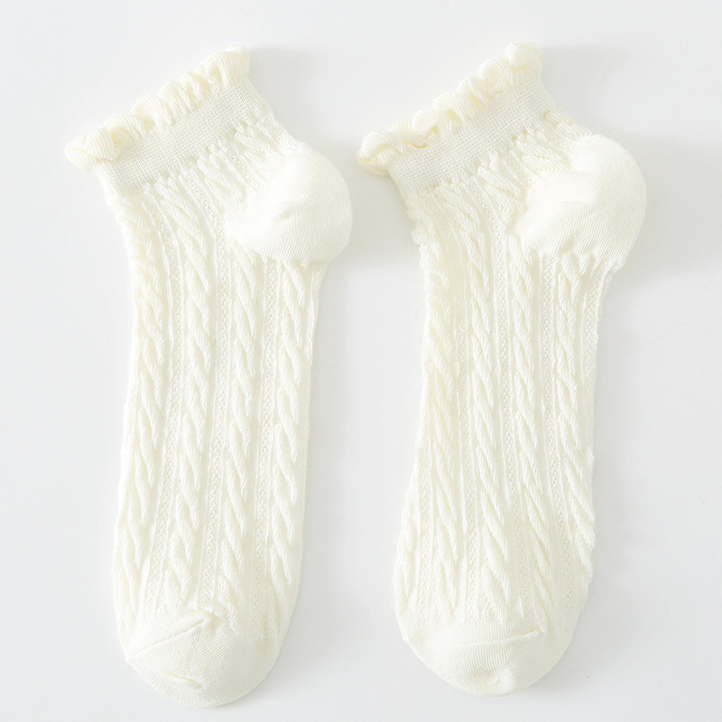 Verano y otoño nuevas señoras leche café color torque calcetines de barco estilo fino absorbente de sudor malla transpirable calcetines de algodón calcetines cortos al por mayor