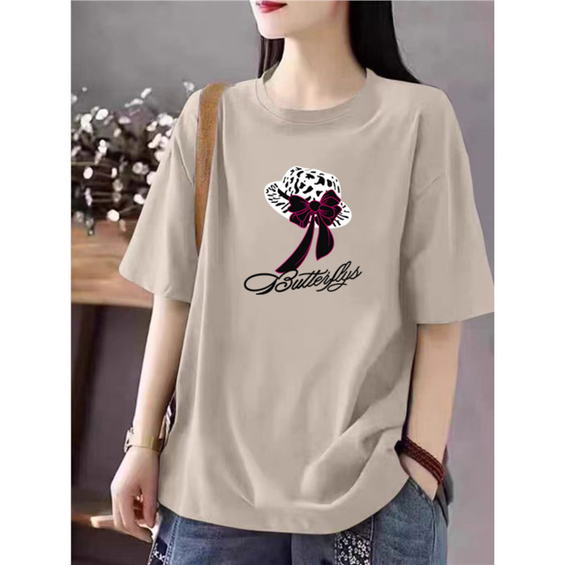 Brand Discount Italian Women's Clothing Summer 2026 New Round Neck Top Fashion New Printed Plus Size T-Shirt