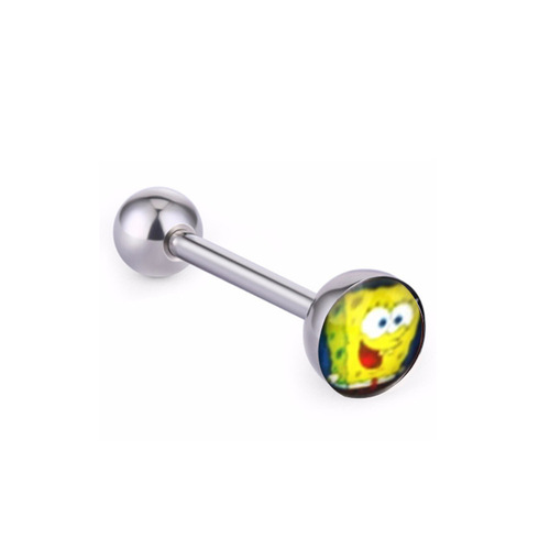 Manufacturer of body piercing jewelry, European variety of mixed colors, various mixed color patterns, stainless steel oil dripping tongue nails