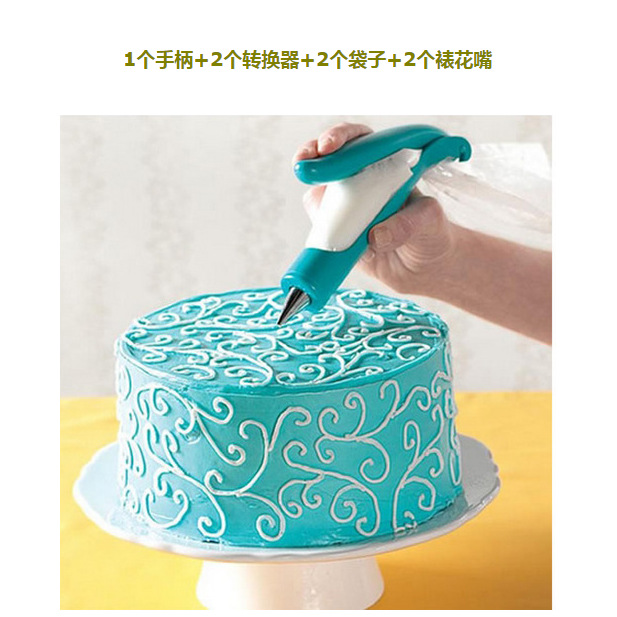 Manual de la torta de pulverización pistola mousse pastel colorante polvo pulverizador hornear suministros de la torta manual tubo de pulverización de conformación de la pistola