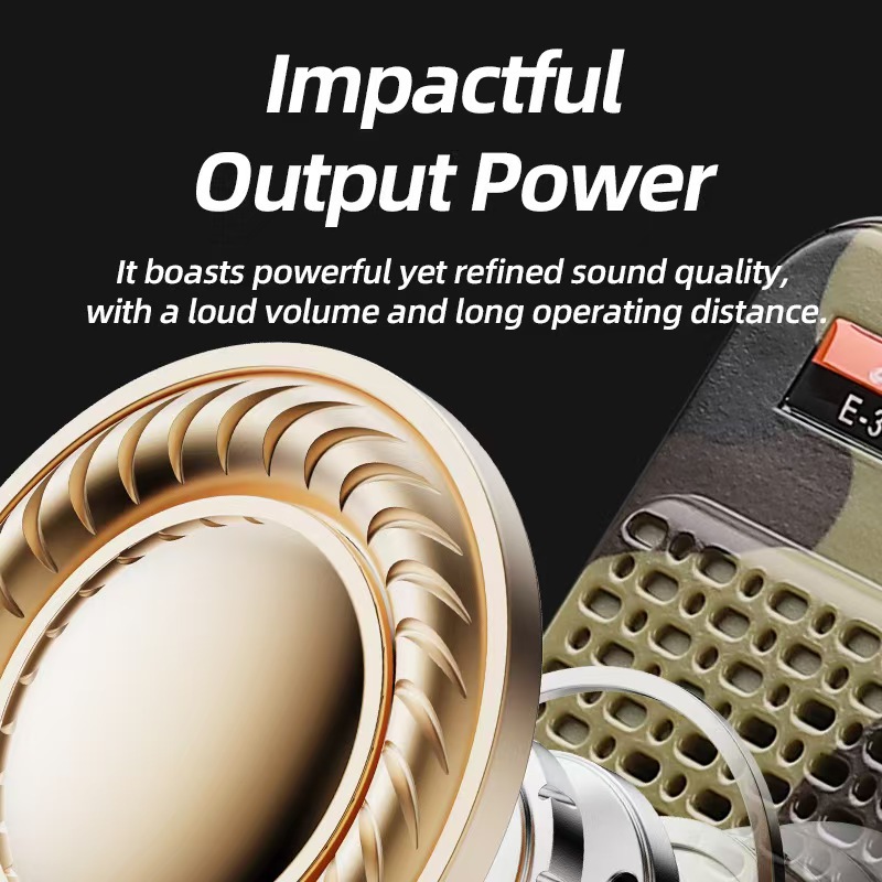 Amplificador Megáfono Bluetooth Inalámbrico de Plástico con Control Remoto para Exteriores