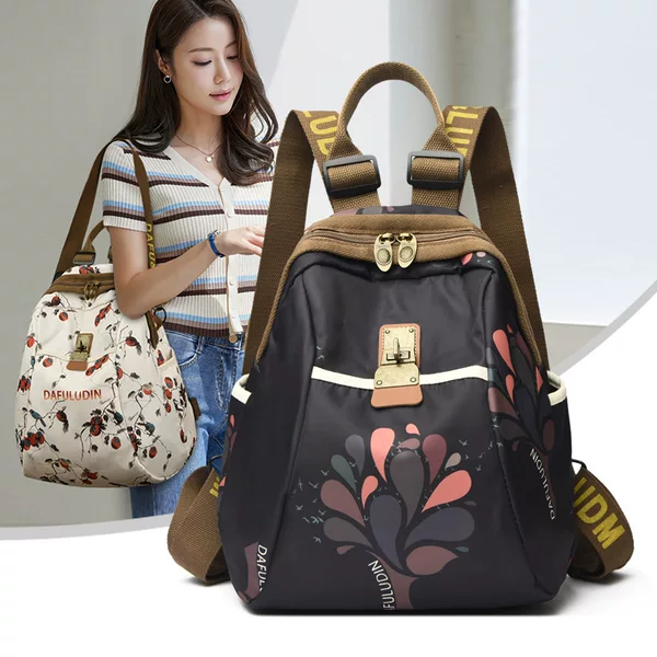 Cross-Border Women's Bags 2026 New Style National Trend Backpack Women's Shell Handbag Casual Large Capacity Travel Backpack Lightweight