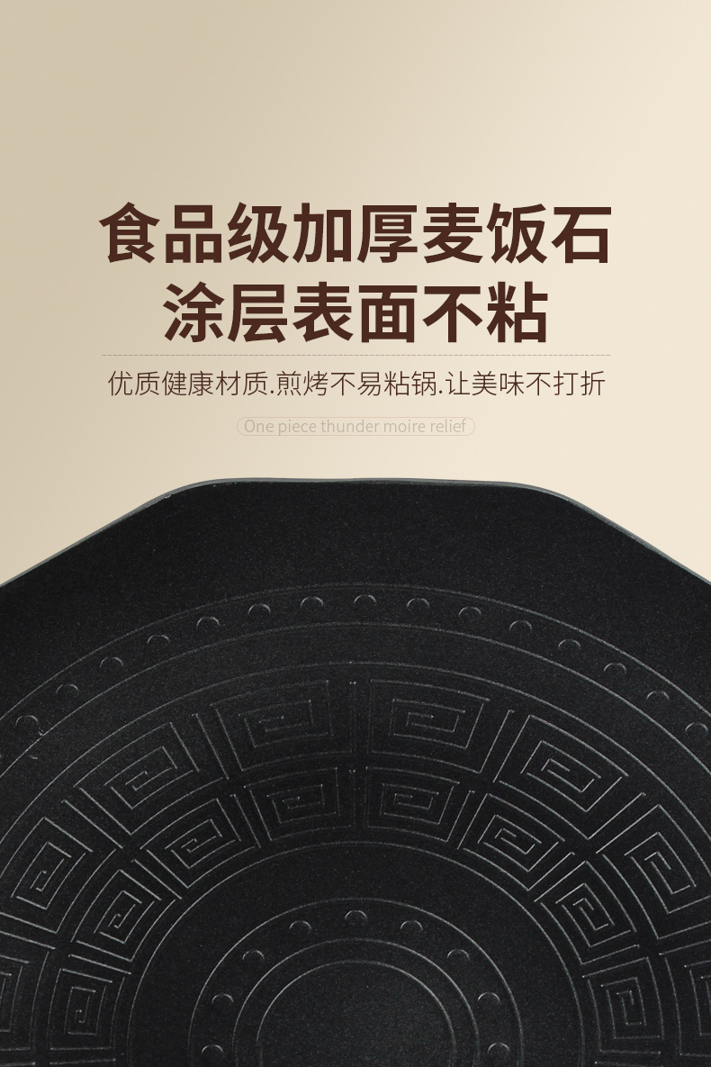 跨境专供韩式户外露营便携烧烤盘家用不粘烤肉煎烤盘麦饭石煎烤盘 pic 7