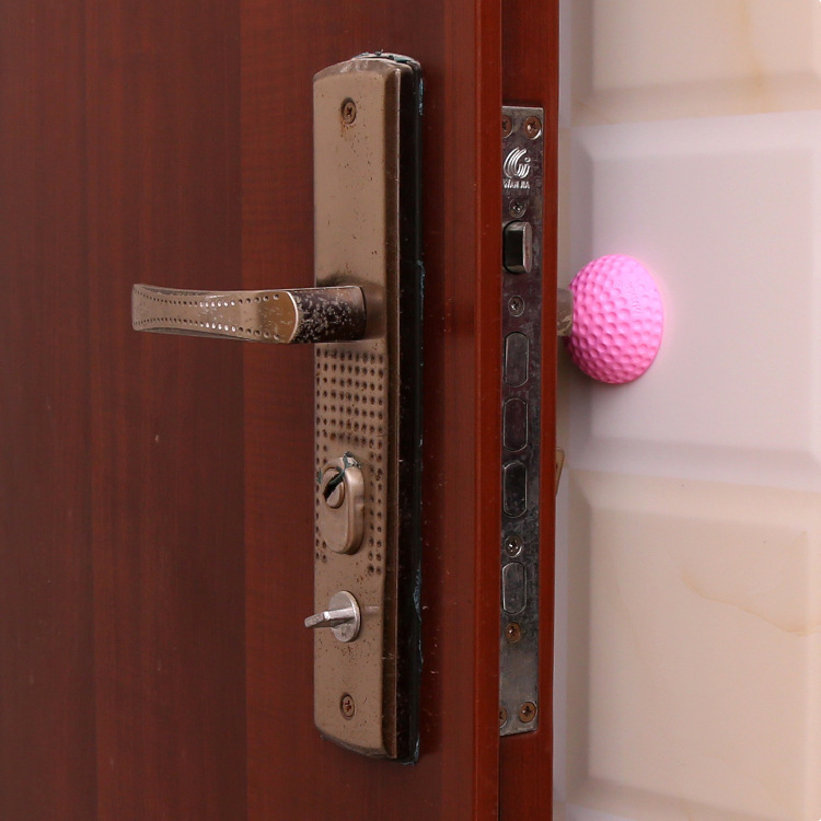 En stock, almohadilla anticolisión de pared gruesa redonda, almohadilla anticolisión silenciosa detrás de la puerta, protección de la manija de la puerta, almohadilla antivibración 3M