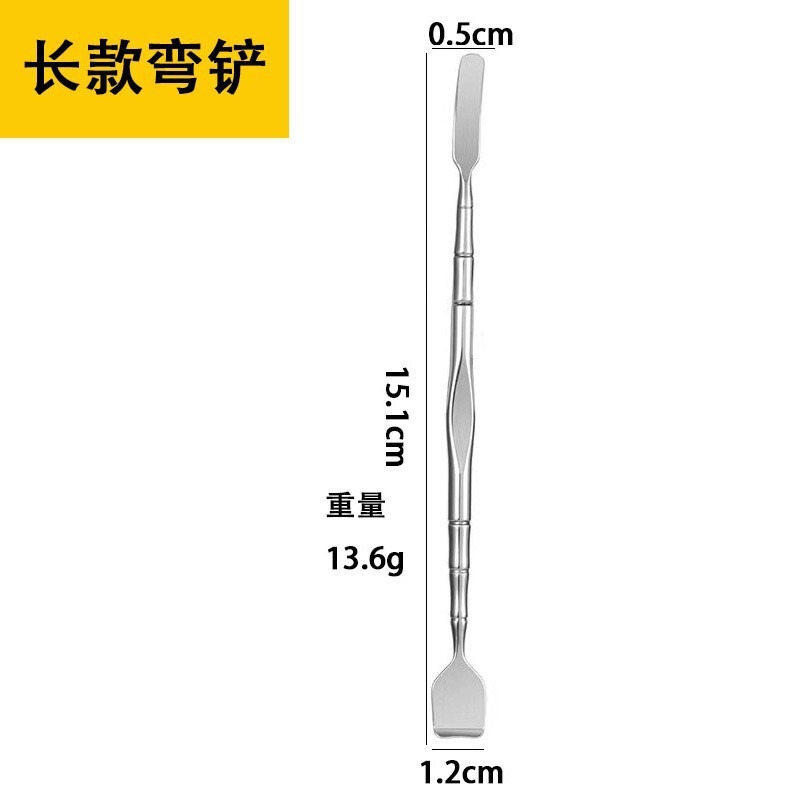 ステンレス鋼超薄型にきびスクレーパー三角形ハート型スクレーパー顔毛穴美容ツールスクレーピングボードにきびシャベル|undefined