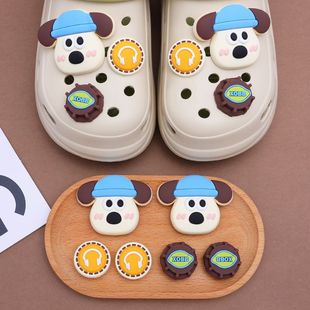 2025 new cute three-dimensional love coal ball bread hole shoes shoes flower DIY garden shoe buckle accessories wholesale