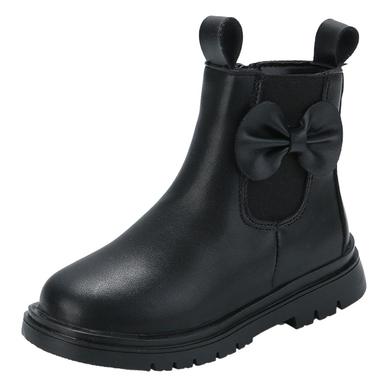 Girls' Martin Boots 2026 Autumn and Winter New Style Children's Single Boots for Older Kids Korean Style Mid-Calf Boots British Style Leather Boots