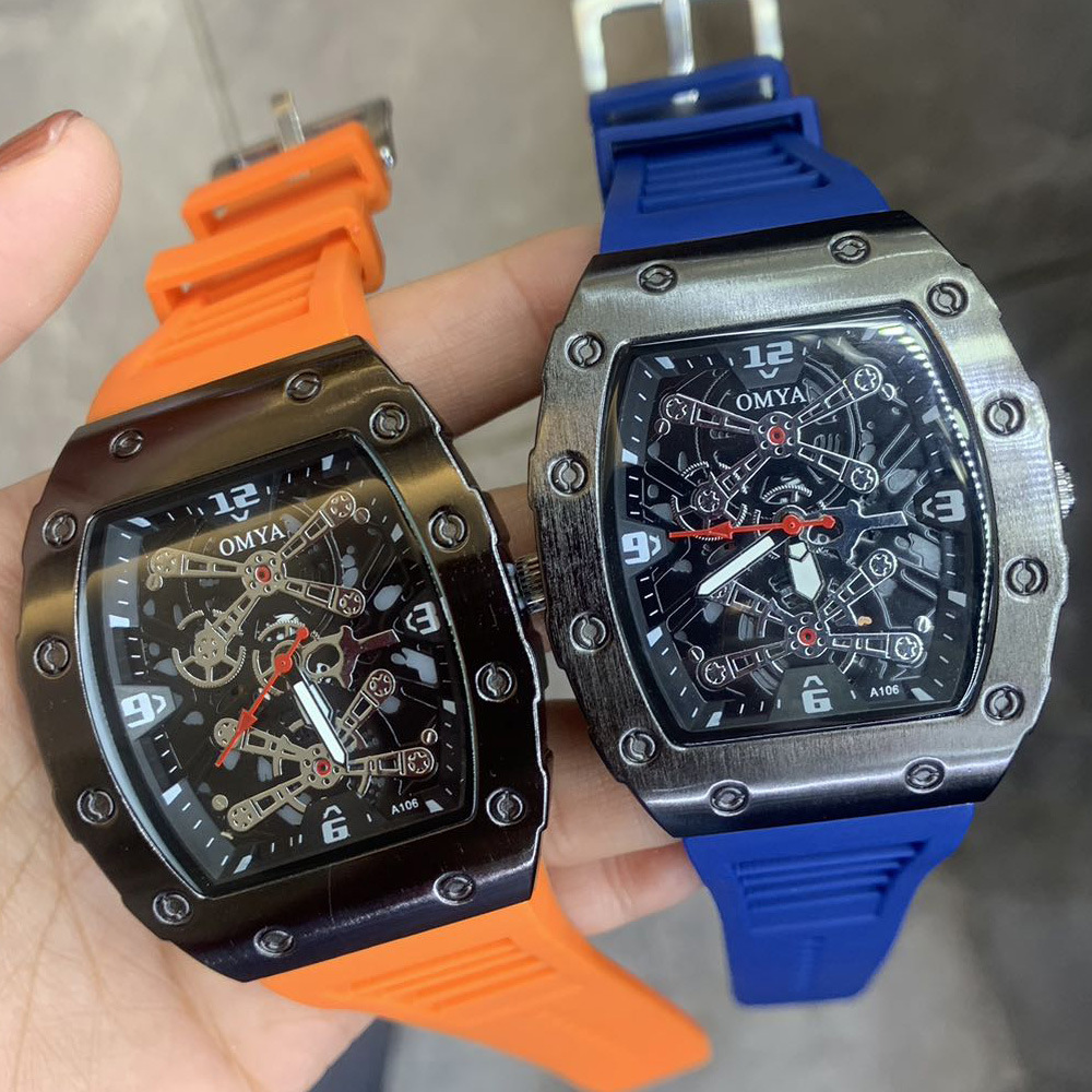 New sports wine barrel quartz watch fashion men's watch watch manufacturers wholesale foreign trade hot quartz watch