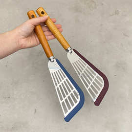 不锈钢鱼铲肉铲厨房煎铲牛排铲铁板烧工具鳗鱼铲漏铲厨房小工具