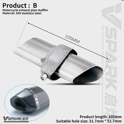 Motorcycle Modified Exhaust Pipe Motorcycle exhaust pipe - style-2-large-hexagonal-silencer