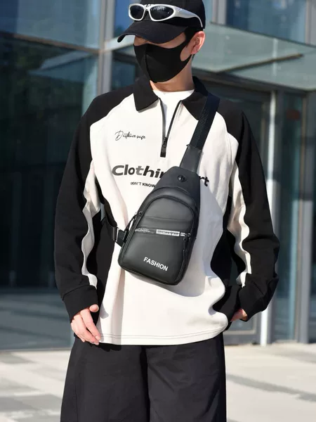 Foreign Trade New Product Chest Bag Wear-Resistant, Breathable and Waterproof Men's Cross-Body Shoulder Bag Multi-Functional Outdoor Large-Capacity Sports Bag