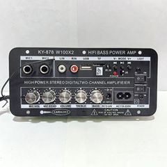 国境を越えた 2 チャンネル ステレオ デジタル カード Bluetooth アンプ ボード 610inch マイク MIC 付きリバーブ付き三目的車
