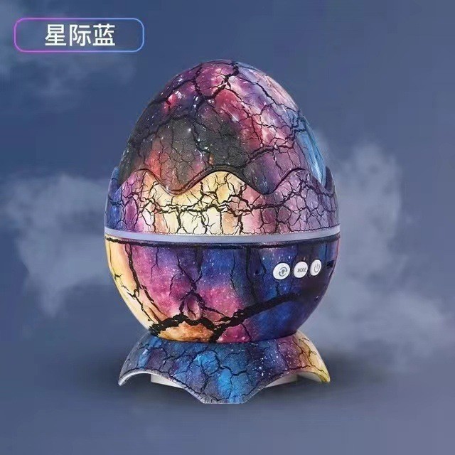 人気の恐竜の卵ワイヤレスカラオケ Bluetooth 星空銀河リモコン雰囲気投影水波ひび割れ発光ナイトライト|undefined