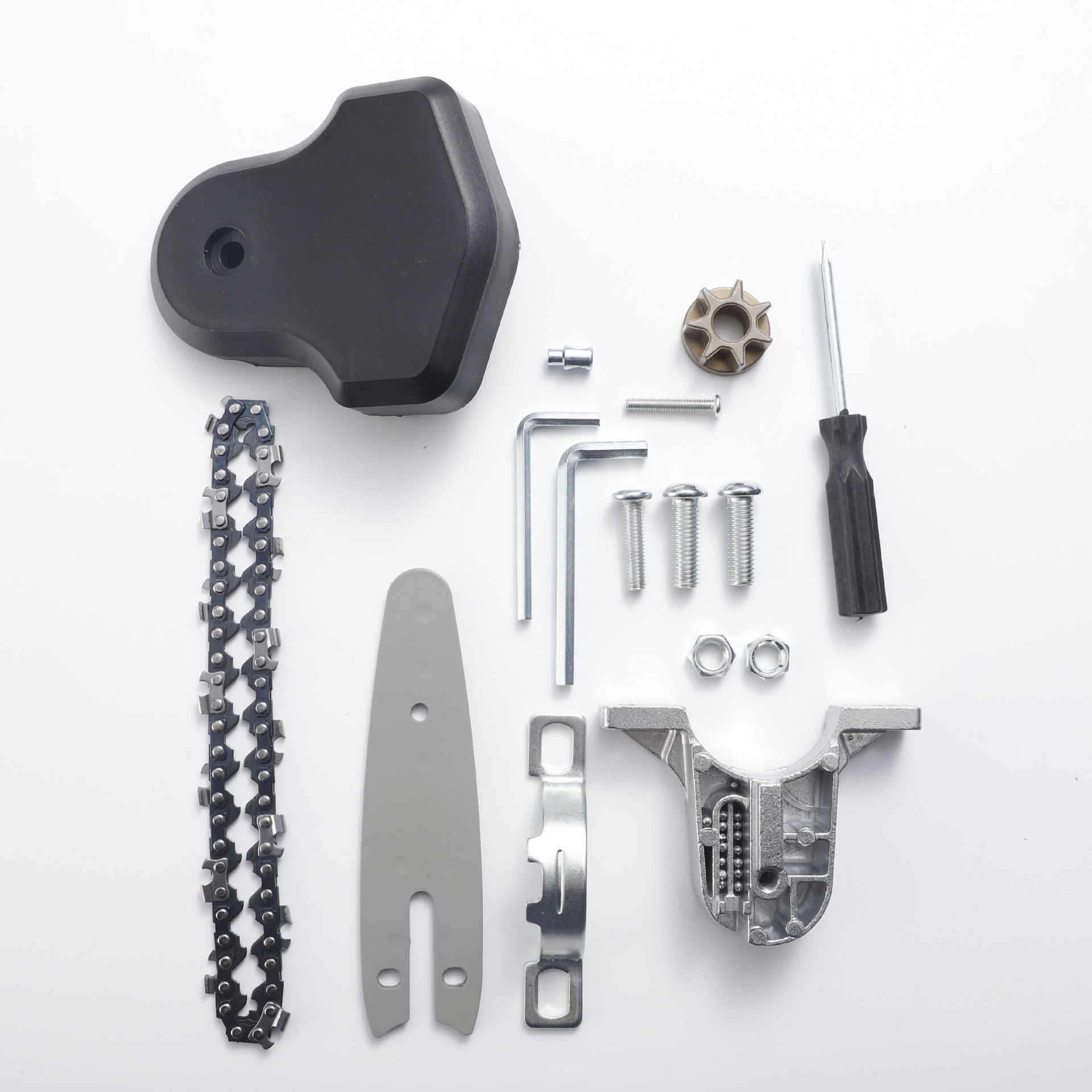 家用角磨机改装电链锯变磨光机改电锯迷你木工手持链条锯转换支架