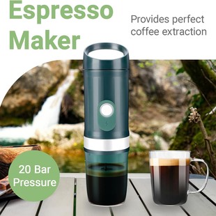 Portable Capsule Coffee Machine Household Small Heating Type-C Charging Electric Outdoor Espresso