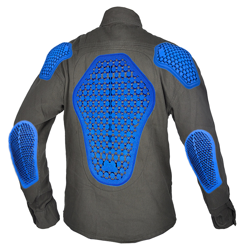 VOLERO motocicleta chaqueta de montar los hombres retro casual Camisa de montar motocicleta ciclismo ropa anti-caída ropa
