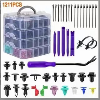 1211Pcs1090 Boxed Car Buckle Universal Combination Set Car Fender Bumper Positioning Buckle
