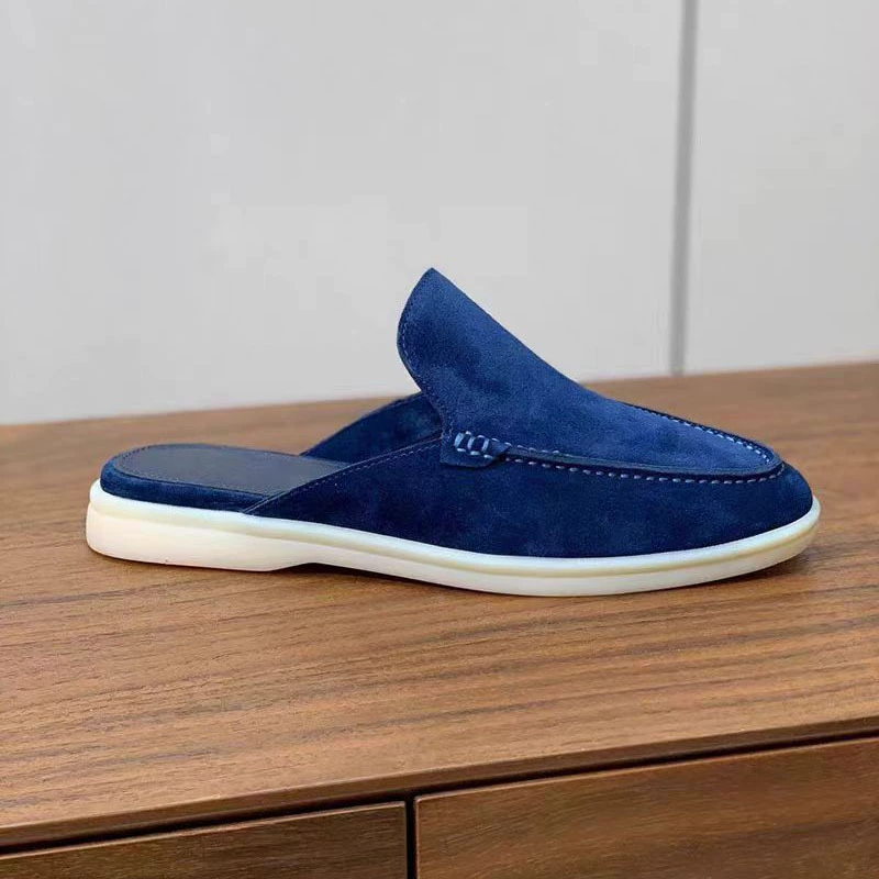 Летние ходовые туфли, тапочки с плоским дном, полужирные тапочки