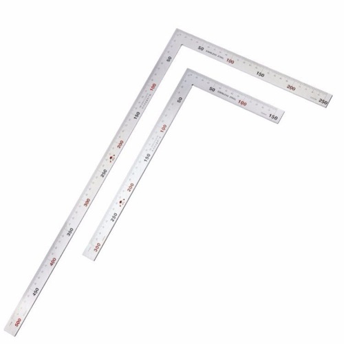 Thickened stainless steel square ruler, woodworking square ruler, corner ruler, L-shaped ruler, 90 degree curved ruler, 300 500mm