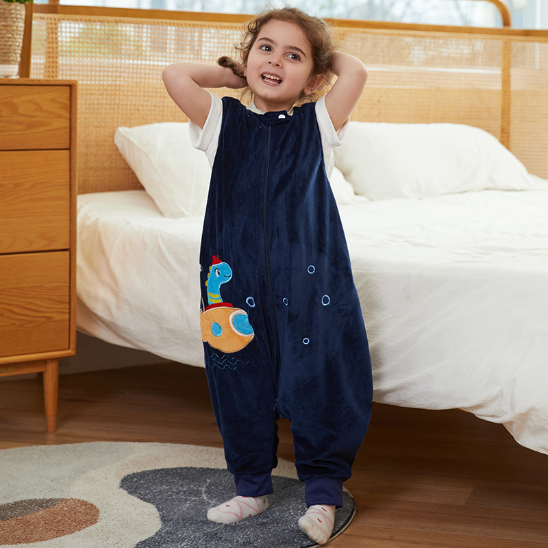 MICHELY transfronterizo nuevo saco de dormir para niños otoño dibujos animados niños saco de dormir anti-patada