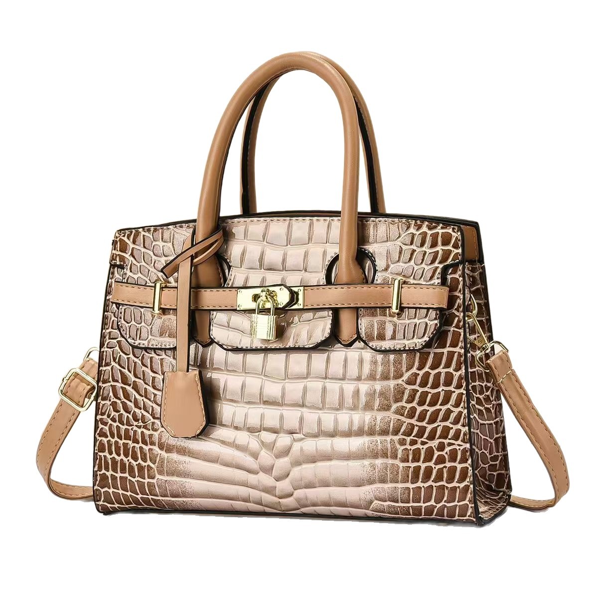 Casual de moda piedra de piel brillante temperamento bolso de hombro universal bolso de mano de viaje diario mochila bolso de mano