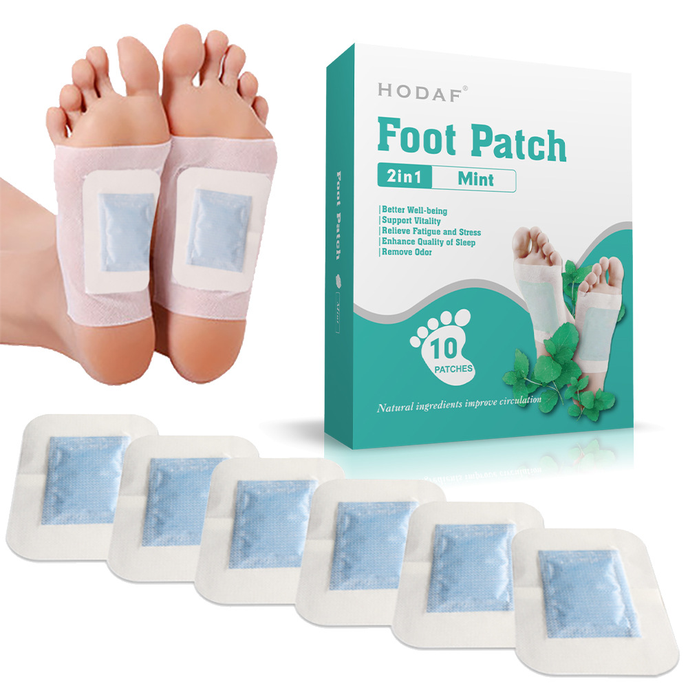 foot patch跨境足贴厂家批发盒装英文艾草二合一ginger足贴OEM