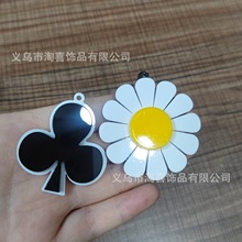 日系可爱风小雏菊亚克力耳环 韩版境外热卖耳钉亚克力耳饰女耳坠