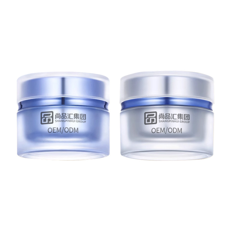 Crema de colágeno triple polipéptido hidratante reparación relajante productos de cuidado de la piel procesamiento personalizado sensible alta hidratación