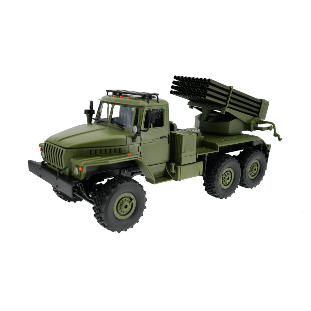 WPL顽皮龙1:16全比例攀爬车BM-21冰雹火箭炮RC CAR模型车B36-2
