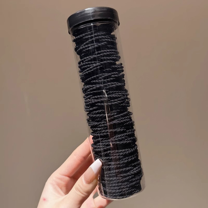 Bandas de goma de cola de caballo de alta altura, anillo de cabello de alta elasticidad, cuerda de cabello duradera, 2025 nueva cuerda de cabeza de temperamento simple