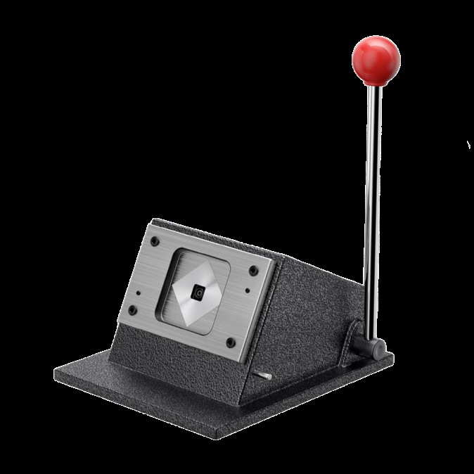 50 * 50MM máquina de insignia cuadrada cuadrada esquina redondeada refrigerador cuadrado pegado máquina casera máquina de insignia transfronteriza