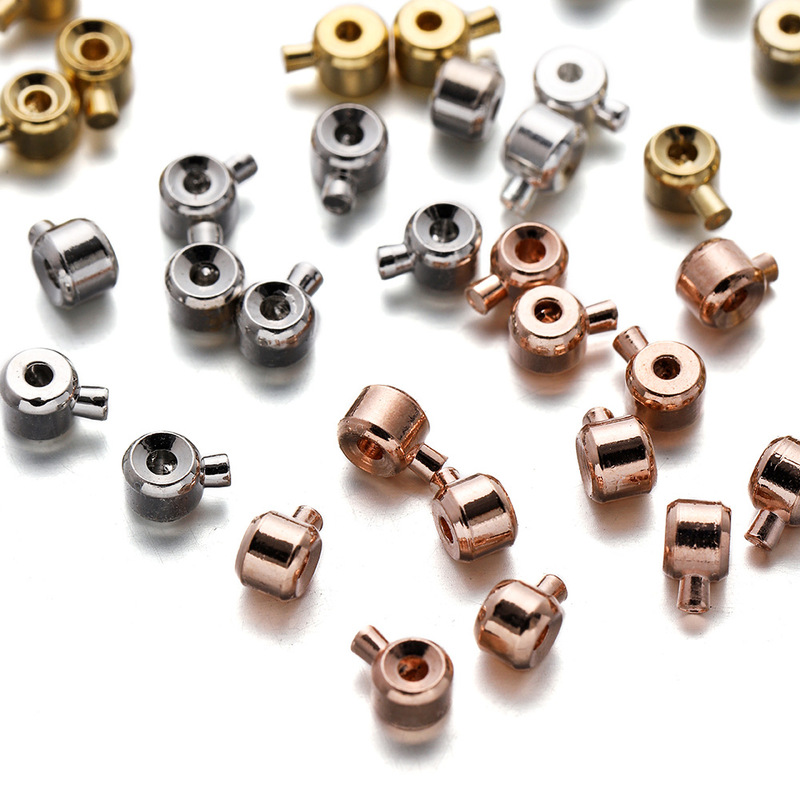 18k color preserving real gold necklace buckle snap button diy handmade pressure cooker finish clip wire rope Japanese positioning buckle 18k color preserving real gold necklace buckle snap button diy handmade pressure cooker finish clip wire rope Japanese positioning buckle