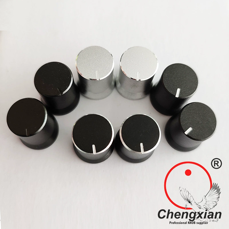 Ручка потенциометра из алюминиевого сплава, малого диаметра 13 мм, большого диаметра 15 мм, пескоструйная обработка, для оборудования аудиоусилителей, тип "соломенная шляпа" (круглая ручка регулировки громкости).