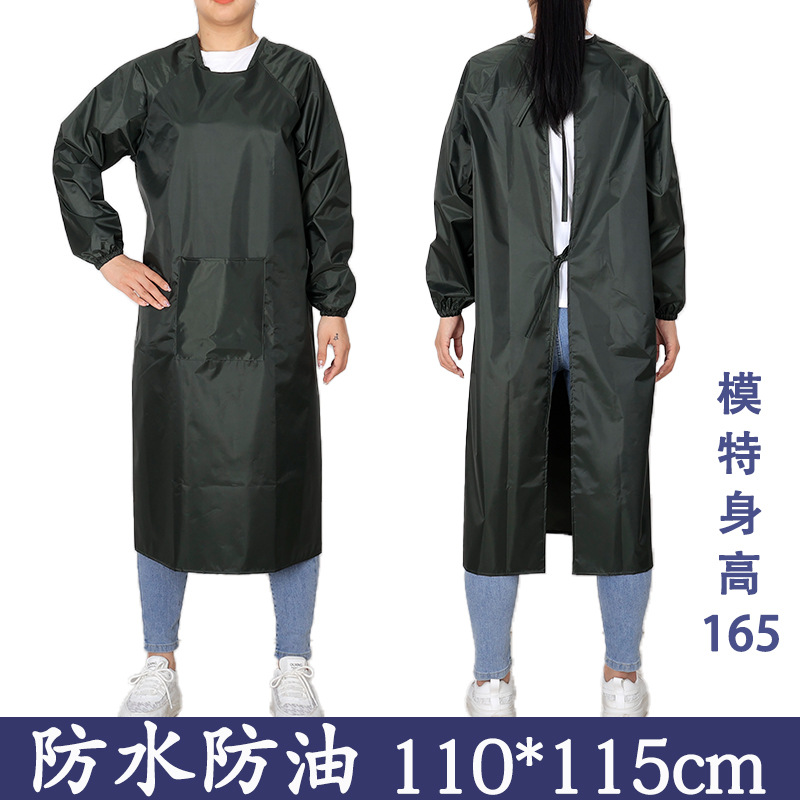 카키 방수 작업복 (포켓) 스몰 사이즈