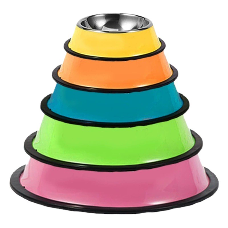 Производители мисок для собак оптом из нержавеющей стали миска для собак миска для кошек зоотовары антидетонационные отпечатки ног больших собак миска для домашних животных