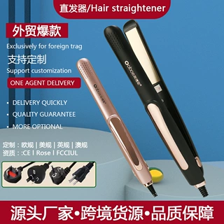 跨境亚马逊卷发棒家用直卷两用卷发器发廊学生宿舍迷你直发器厂家