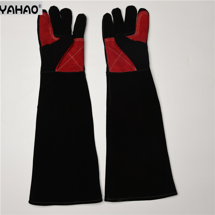 接劳保防护手套60CM加厚加长焊工手套防撕咬防抓电焊手套牛皮焊