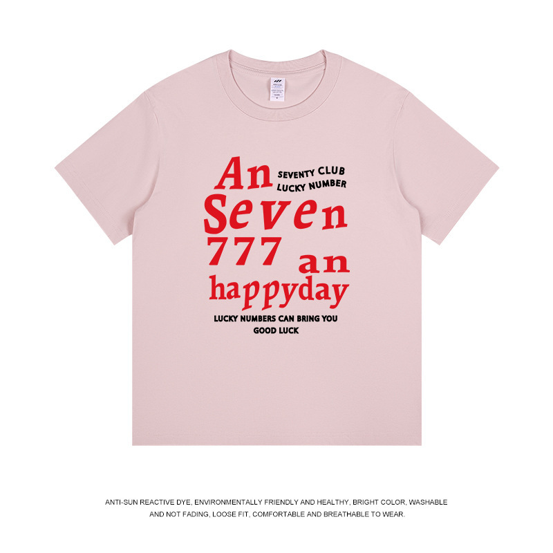 メンズ230gファッションカラフルプリントTシャツ男女兼用ラウンドネックゆったり半袖カジュアルティーンカップル向けトップス|undefined